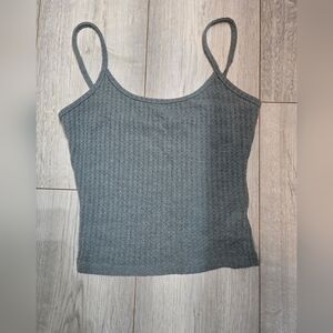 Shein waffle knit crop tank top